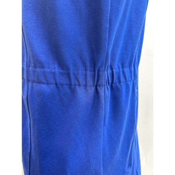 T By Talbots Small Vest Women's Blue Sleeveless Full-Zip - Picture 7 of 8